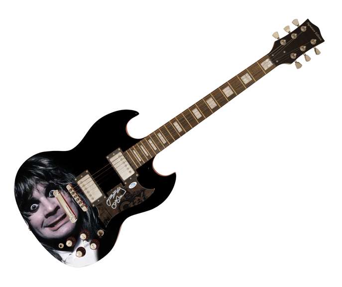 Ozzy Osbourne Autographed Signed Poster Graphics Photo Guitar ACOA