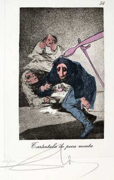 Original hand signed Dali from Goya series