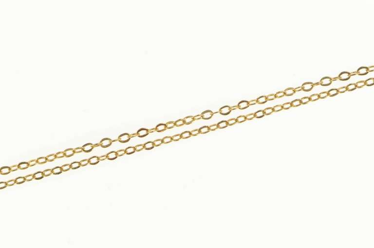 Gold Filled 1.4mm Chain Cable Oval Classic Link Necklace