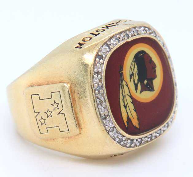 925 Sterling Silver Washington Redskins Ring