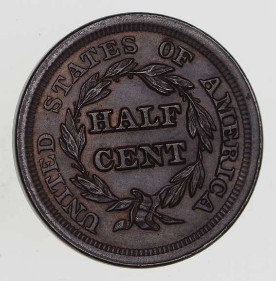 1853 Braided Hair Half Cent - Choice