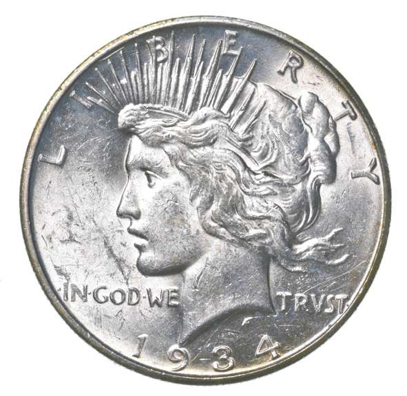 1934-D Peace Silver Dollar