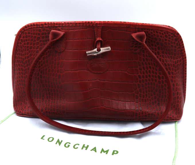 Longchamp Red Leather Purse