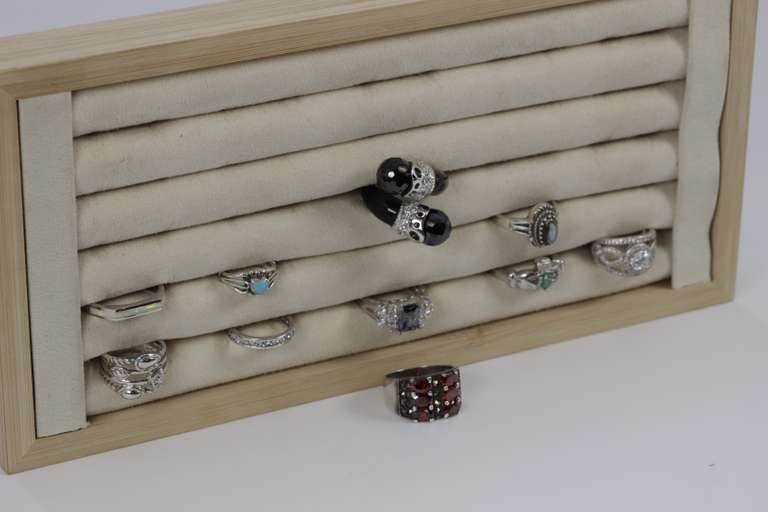 Sterling Silver Curated Ring Assortment Various Sizes & Styles (10 Ring Lot)