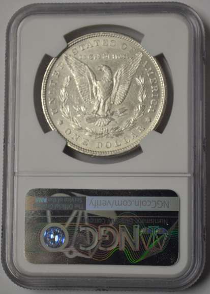 1880 Morgan Silver Dollar NGC AU Details Cleaned
