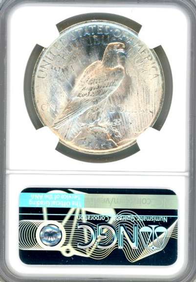 1923 Peace Silver Dollar in NGC MS64