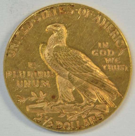 Fully struck BU 1927 US $2.50 Indian Gold Piece. Nice