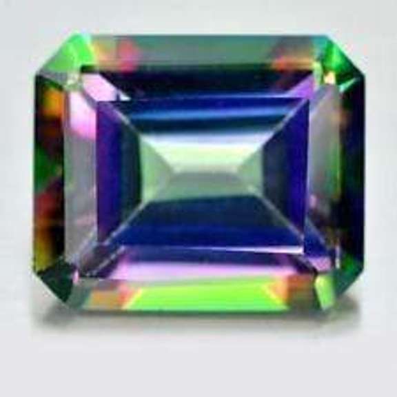10X12MM OCTAGON BLUE MYSTIC TOPAZ LOOSE GEMSTONE