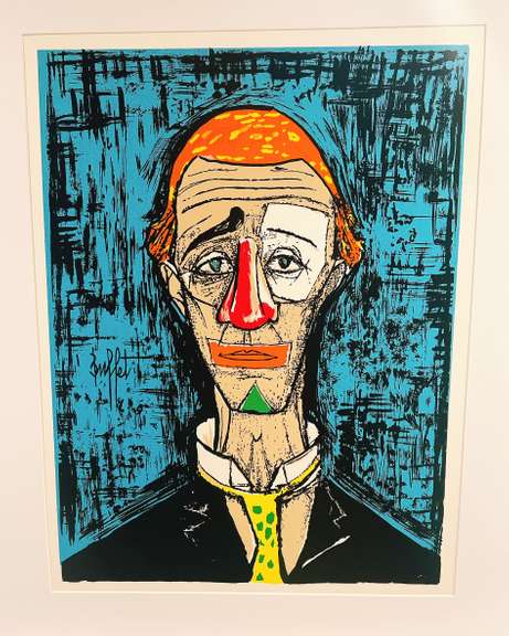 Bernard Buffet, original lithograph from rare limited edition and signed in the plate