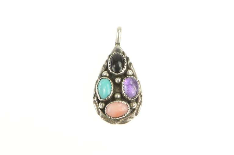 Sterling Silver Richard Begay Navajo Native American Pendant