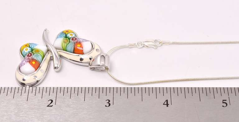 Sterling Necklace With Butterfly Pendant