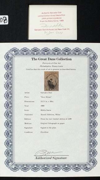 Very collectable Dali from Bible Sacra series.1969