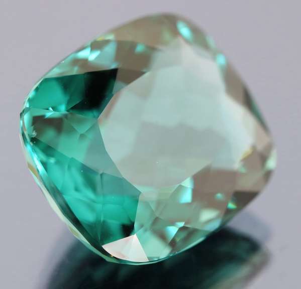 33.77ct top blue green hue created Amethyst