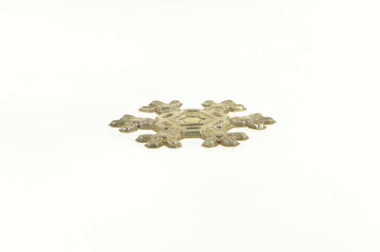 Sterling Silver 1988 Gorham Snow Flake Christmas Ornament