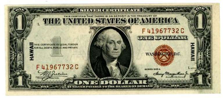 1935-A Hawaii $1 Silver Certificate