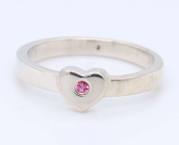 Tiffany & Co Pink Sapphire Heart Ring