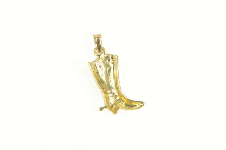 14K Yellow Gold Cowboy Western Southern Fashion Country Charm/Pendant