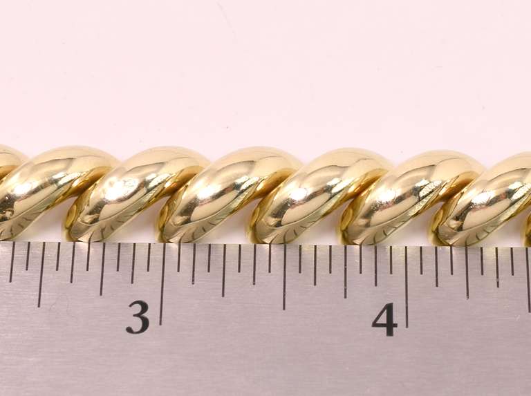 Sensational San Marco Gold Bracelet in 14K Yellow Gold