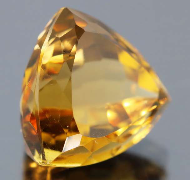 Substantial 17.61ct vivid orange unheated Citrine