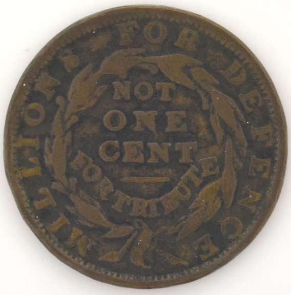 1841 "Not One Cent" HT-58 R-1