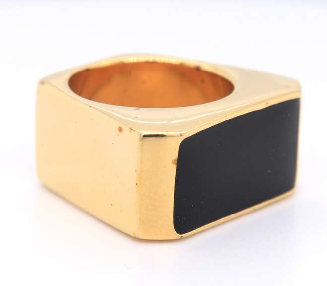 YSL Black Onyx Ring