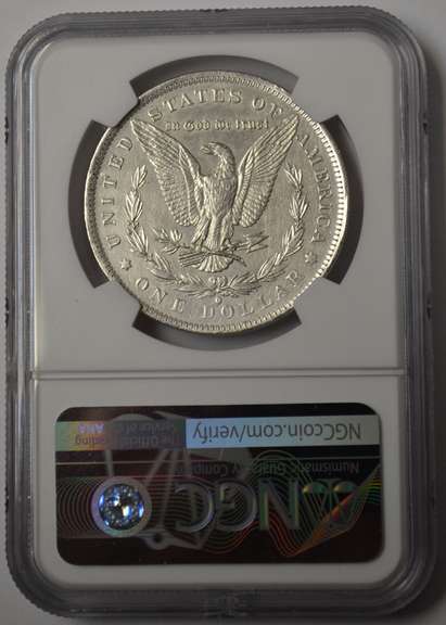 1884-O Morgan Silver Dollar NGC AU Details Harshly Cleaned