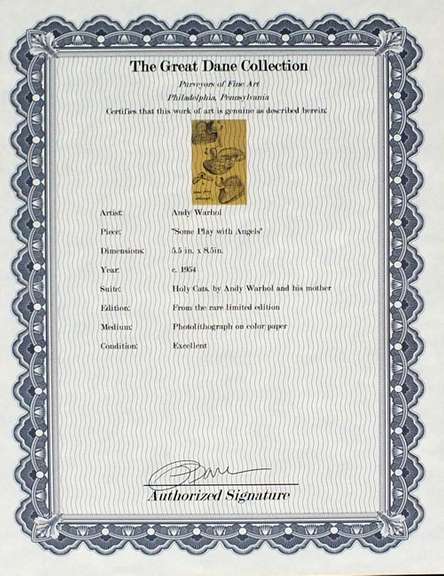 Very rare and collectable Andy Warhol limited edition, 1954