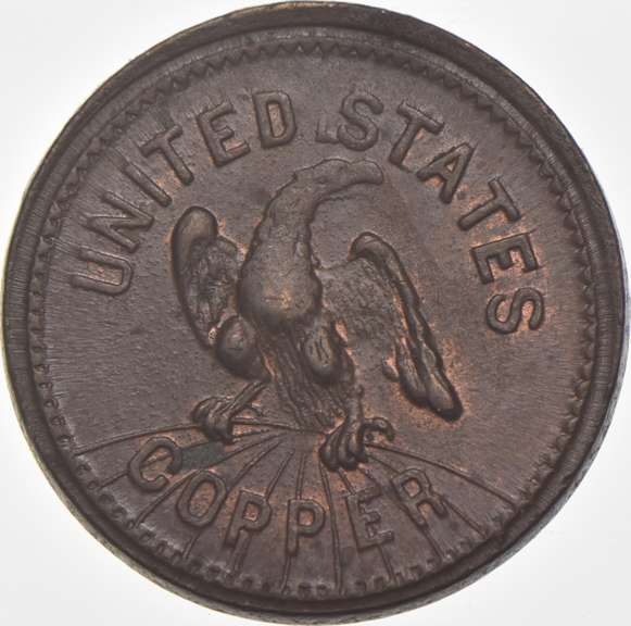 1863 US Copper Civil War Token
