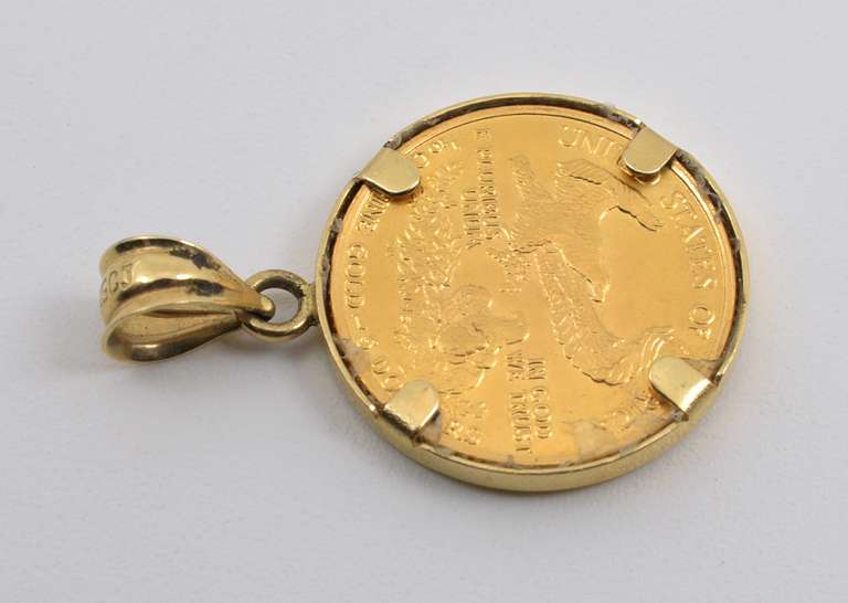American Eagle $5 Gold Piece Pendant