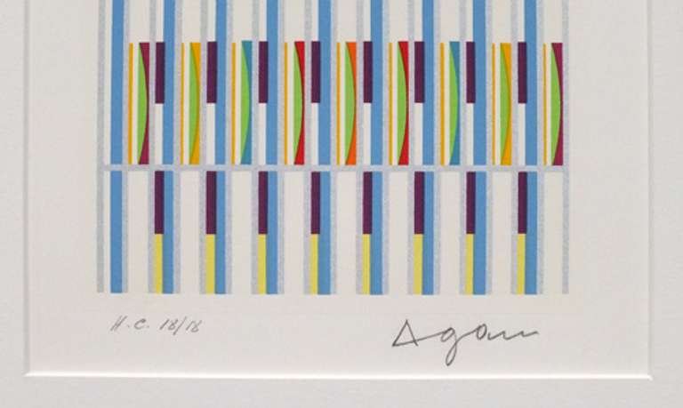 Original rare limited edition Agam. Hand signed by the artist