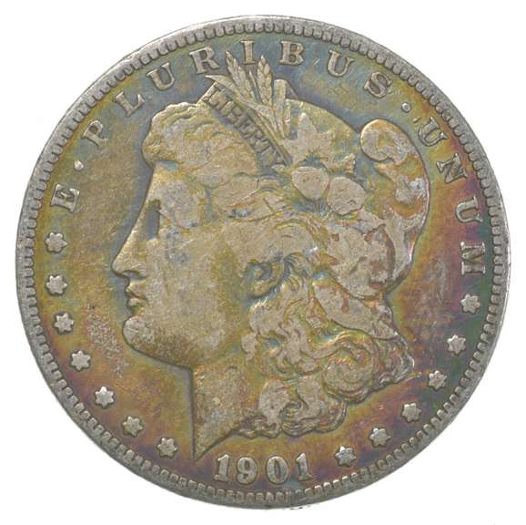 1901-O Morgan Silver Dollar- Great Color/Tone