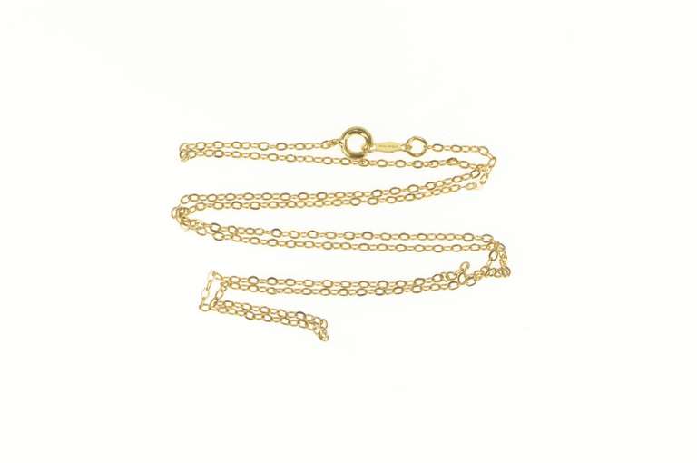 Gold Filled 1.4mm Chain Cable Oval Classic Link Necklace