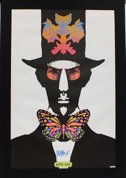 Peter Max hand signed offset lithograph, limited edition