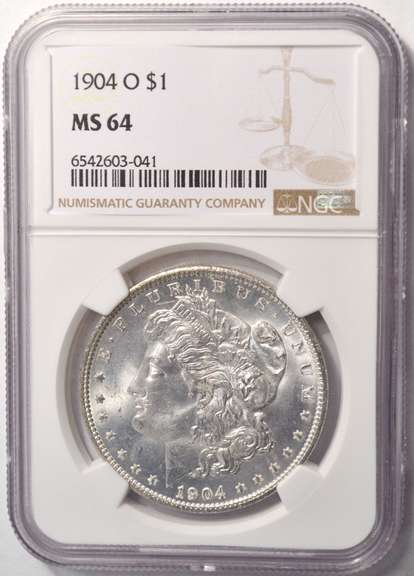1904-O Morgan Silver Dollar NGC MS64