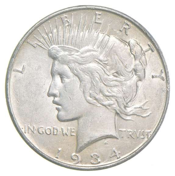 1934-D Peace Silver Dollar