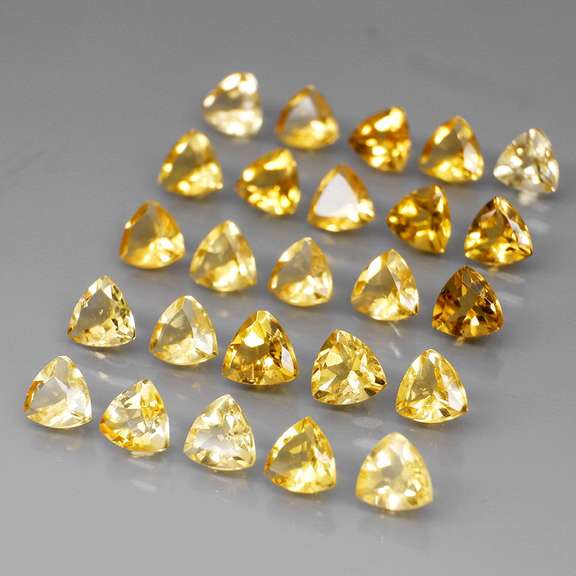 Ravishing 10.70ct 25pc golden Citrine set