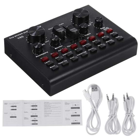 V8S Bluetooth Sound Card Live Sound Card