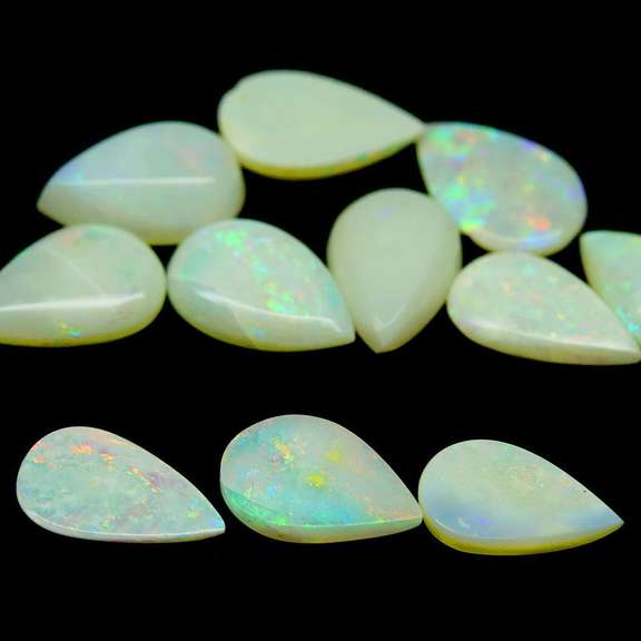 Beautiful 6.57ct unheated Ethiopian opal set