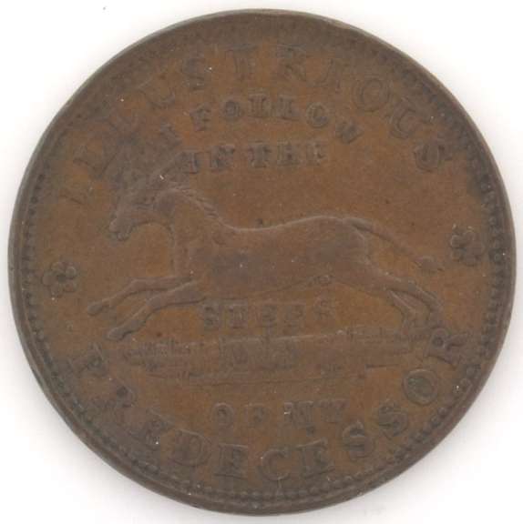 1837 Jackass Turtle Hard Times Token HT-33 R-1