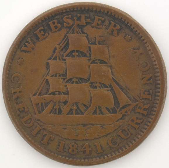 1841 Webster/Van Buren Hard Time Token HT-22 R-1