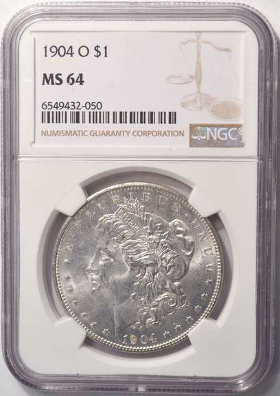 1904-O Morgan Silver Dollar NGC MS64