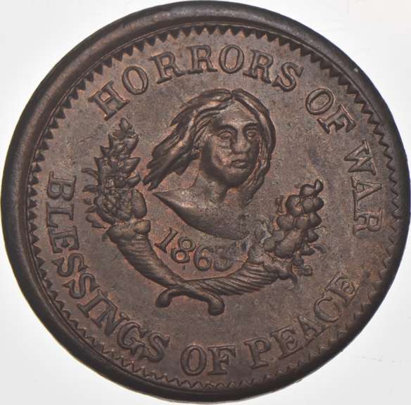 1863 Horrors Of War Civil War Token
