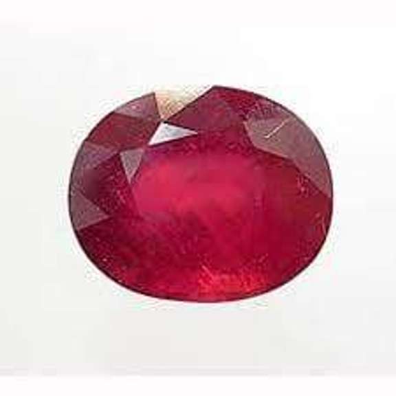 7X9MM OVAL GLASSFILLED RUBY LOOSE GEMSTONE