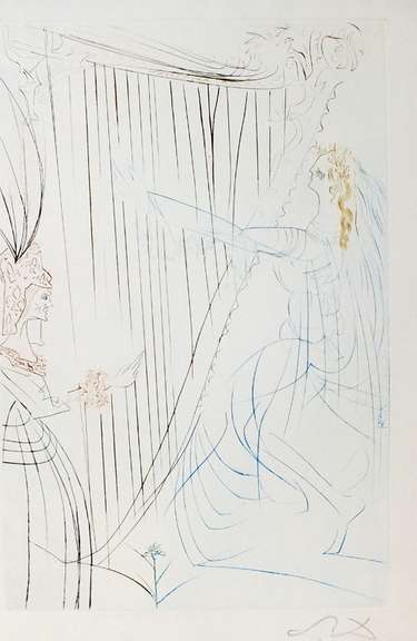 Very rare hand signed Dali, 1970