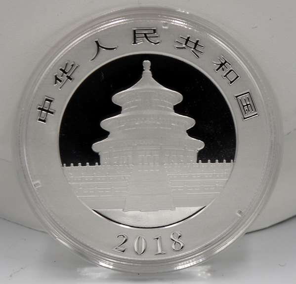 2018 10 Yuan China 30 Grams Silver Panda in Mint Plastic