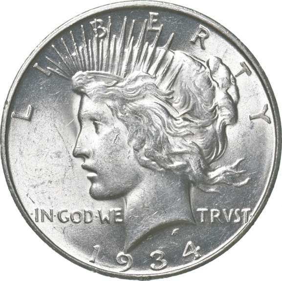 1934-D Peace Silver Dollar
