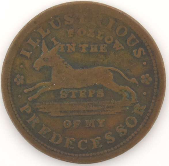 1837 Jackass Turtle Hard Times Token HT-34 R-1