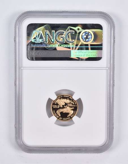 PF70 UCAM 2005-W $5 American Gold Eagle 1/10 Oz. .999 Fine Gold NGC