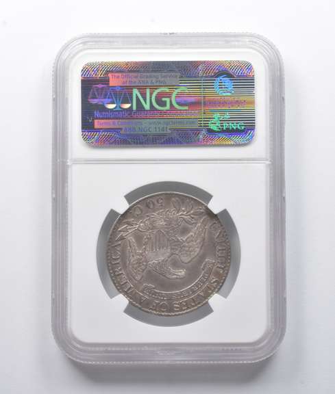 XF45 1825 Capped Bust Half Dollar O-117 R4 NGC