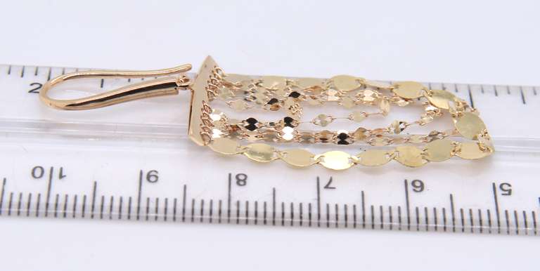 Favorite Yellow Gold Lana Nude Cascade Dangle Earrings